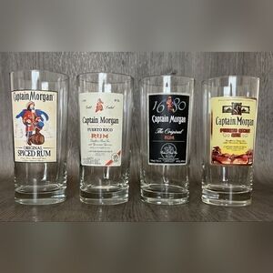 NWOT | Captain Morgan Rum | Official Bar Crew Gear | 15 oz Glasses Set 4